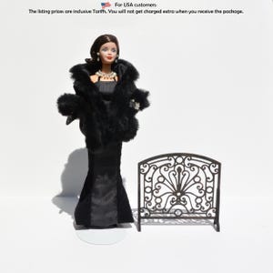 Romantic Firescreen - dollhouse miniature kit scale 1/6 (Barbie fashion doll 1:6)