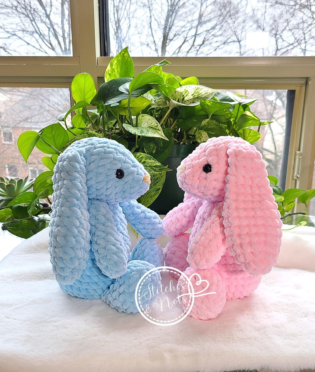 Amigurumi Plush. Handmade Crochet Easter Bunnies. Crochet Rabbit Plush ...