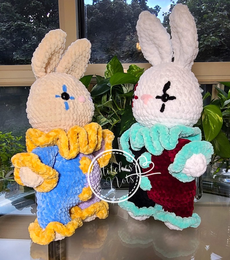 Super Cute Handmade Crochet Jester Bunny Plushie. Crochet Clown Bunny ...