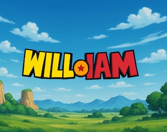 Anime Inspired Custom 3D Printed Name Plate Desk Sign