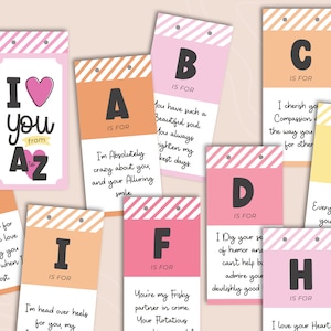 Reasons I Love You, DIY Love Notes For Boyfriend, Girlfriend, Husband, Wife, Valentine's Day Gift, Anniversary Gift for him or her