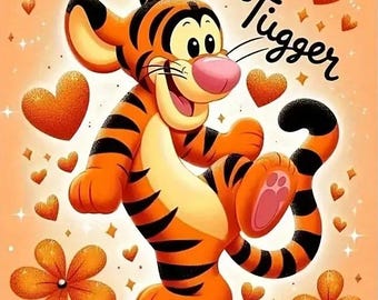 Bounce Like Tigger, Instant PDF Download, Full Coverage Cross