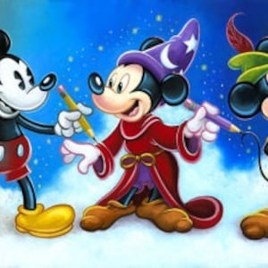 Mickeys kreativa resa PDF DIREKT NEDLADDNING Korsstygnsmönster Fullständig täckning