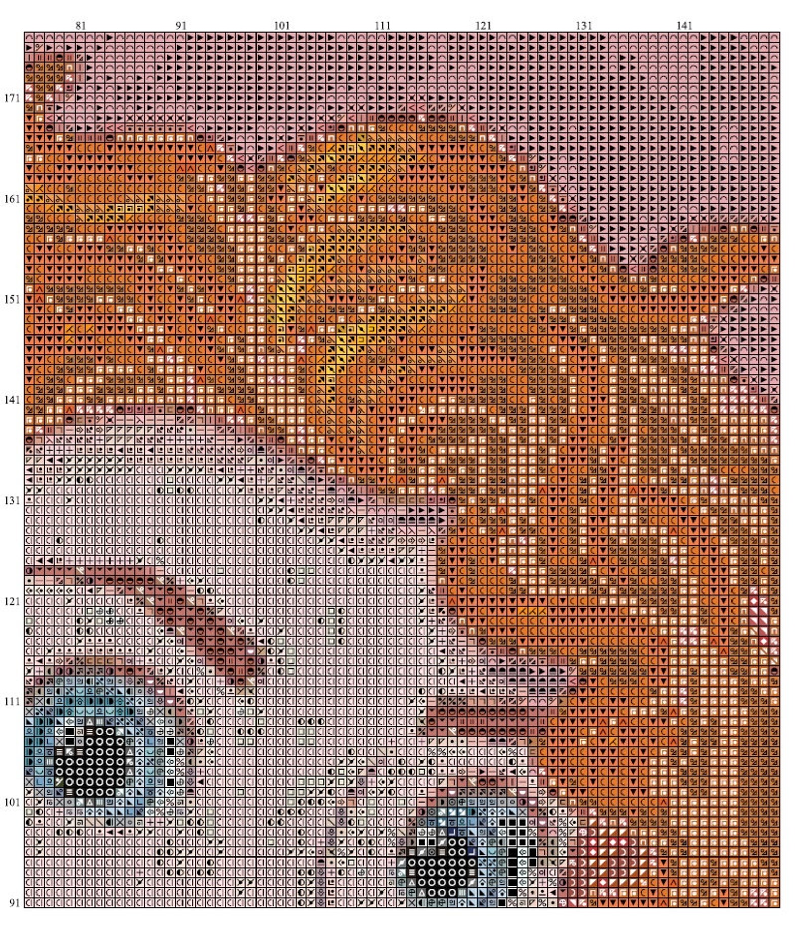 Princess Merida, Instant PDF Download, Full Coverage Cross Stitch ...