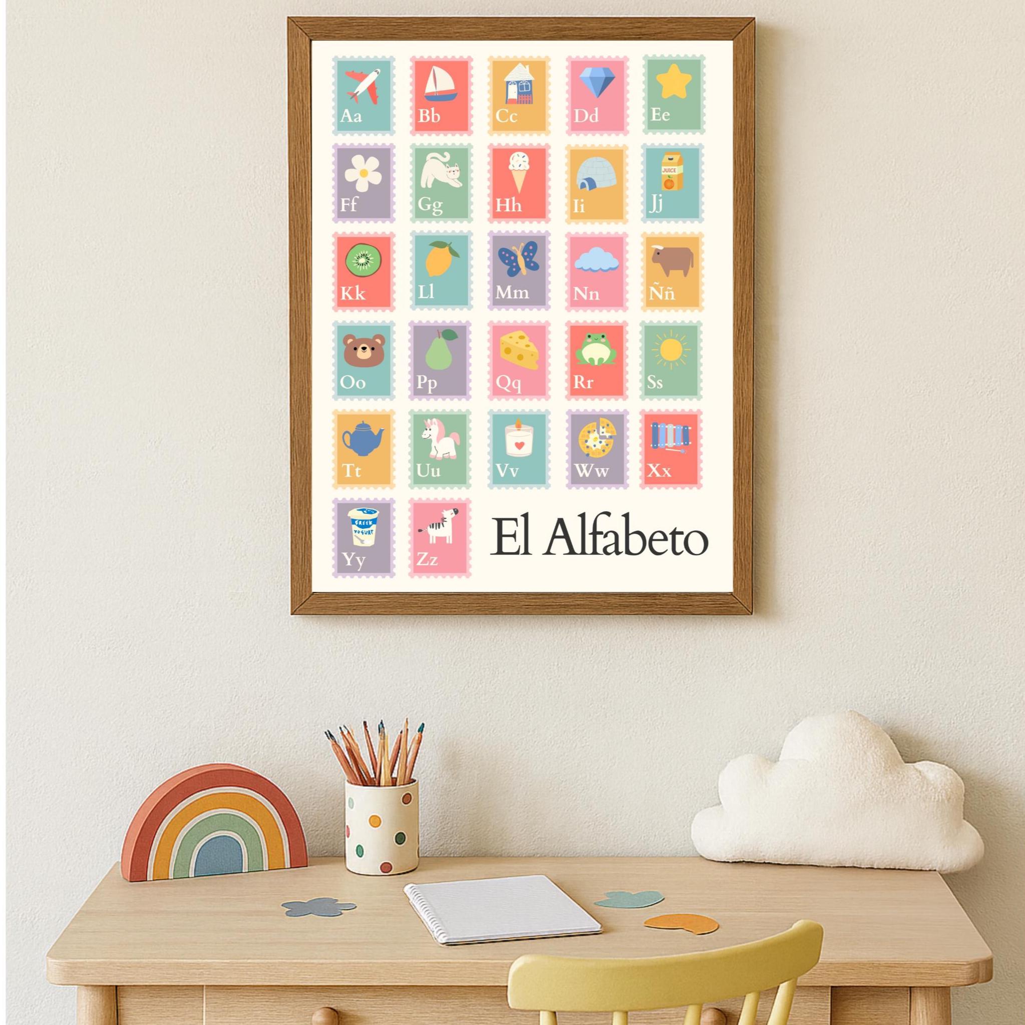 Bilingual Alphabet Poster Bundle: English & Spanish Abcs (printable PDF ...