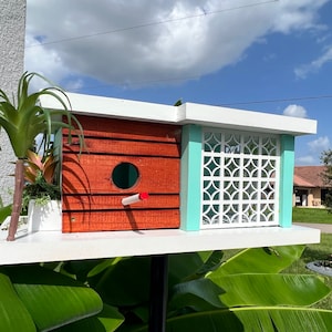 Digital Mid-Century Modern Birdhouse Plans