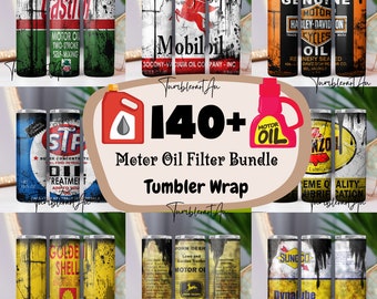 140+ Motor Oil Tumbler Wrap Bundle, Dirty Oil Tumbler, 10oz Dusty Metal Can, Motor craft Tumbler, Oil Filter Sublimation, Motor Oil Tumbler