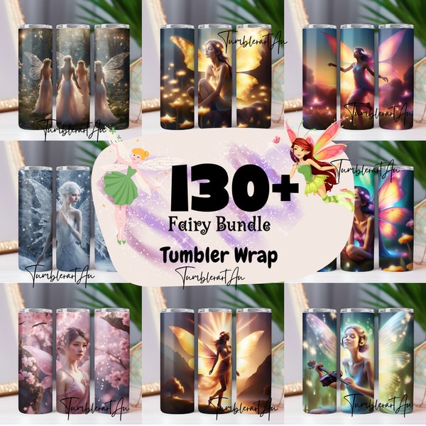 130+ Fairy Bundle Tumbler Wraps ,20 oz Skinny Tumbler Sublimation Design Digital Download PNG DIGITAL ONLY, Tumbler, Clip Art, Wall Art