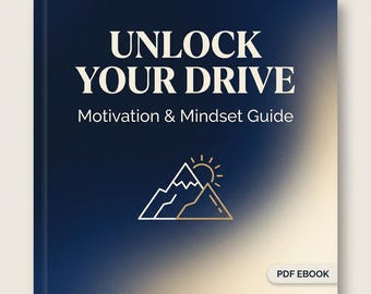 Guía en PDF para potenciar tu mentalidad, libro electrónico sobre motivación y disciplina, cuaderno de trabajo digital para el desarrollo personal, diario de establecimiento de metas.