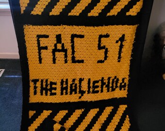 Corner to Corner C2C Hacienda Manchester Factory Records FAC 51 Crochet Pattern