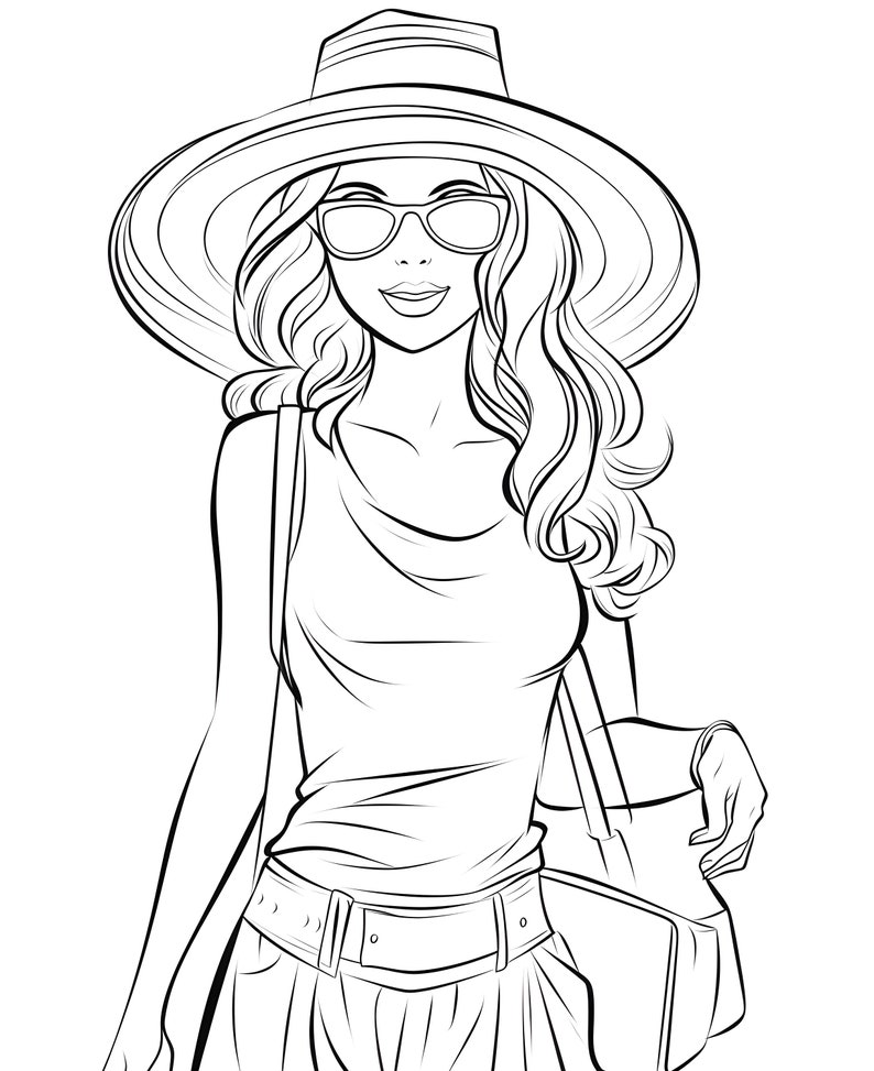 24 Barbie Doll Printable Coloring Pages - Etsy