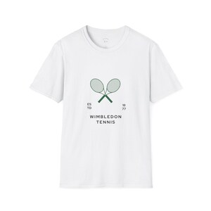 Vintage Tennis Wimbledon Classic Old Money Unisex Softstyle T-Shirt, Retro Sports Tee, Tennis Fan Gift, Athletic Apparel, Tennis Lover Shirt