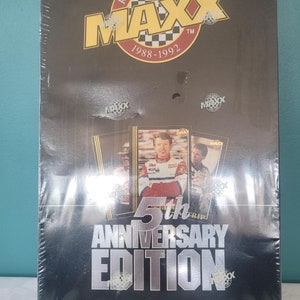 Maxx Race Cards 1988 - 1992 5ª edição de aniversário, conjunto de atualização lacrado de fábrica