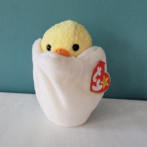 TY Beanie Baby EGGBERT the Egg & Chick Plush (6 inch)
