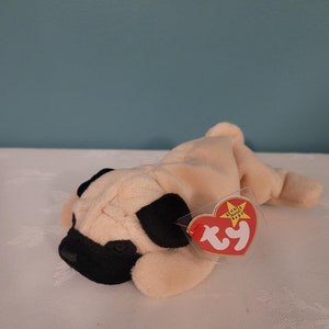TY Beanie Baby - PUGSLY the Pug Dog (8 inch)