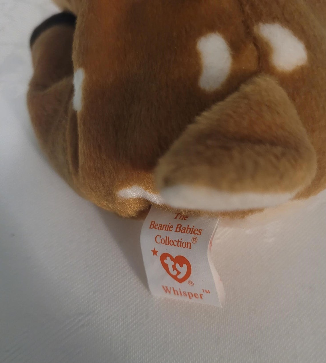 Ty Beanie Baby Whisper the Deer 7 Plush Stuffed Animal Toy Collectible ...