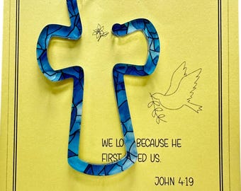 Custom Acrylic Cross Bookmarker – Faith Gift, Christian Bookmark, Religious Keepsake, Baptism, Confirmation, Bible Study Gift