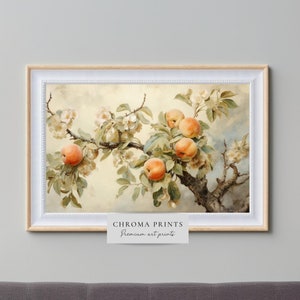 Vintage Apple Tree Artwork | Neutral Wall Art | Country Apple Tree Sketch | Digital PRINT | Chroma Prints