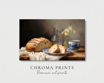 Country Kitchen Wall Art | Rustic Decor | Bread Still Life Print | Digital Download | Chroma Prints