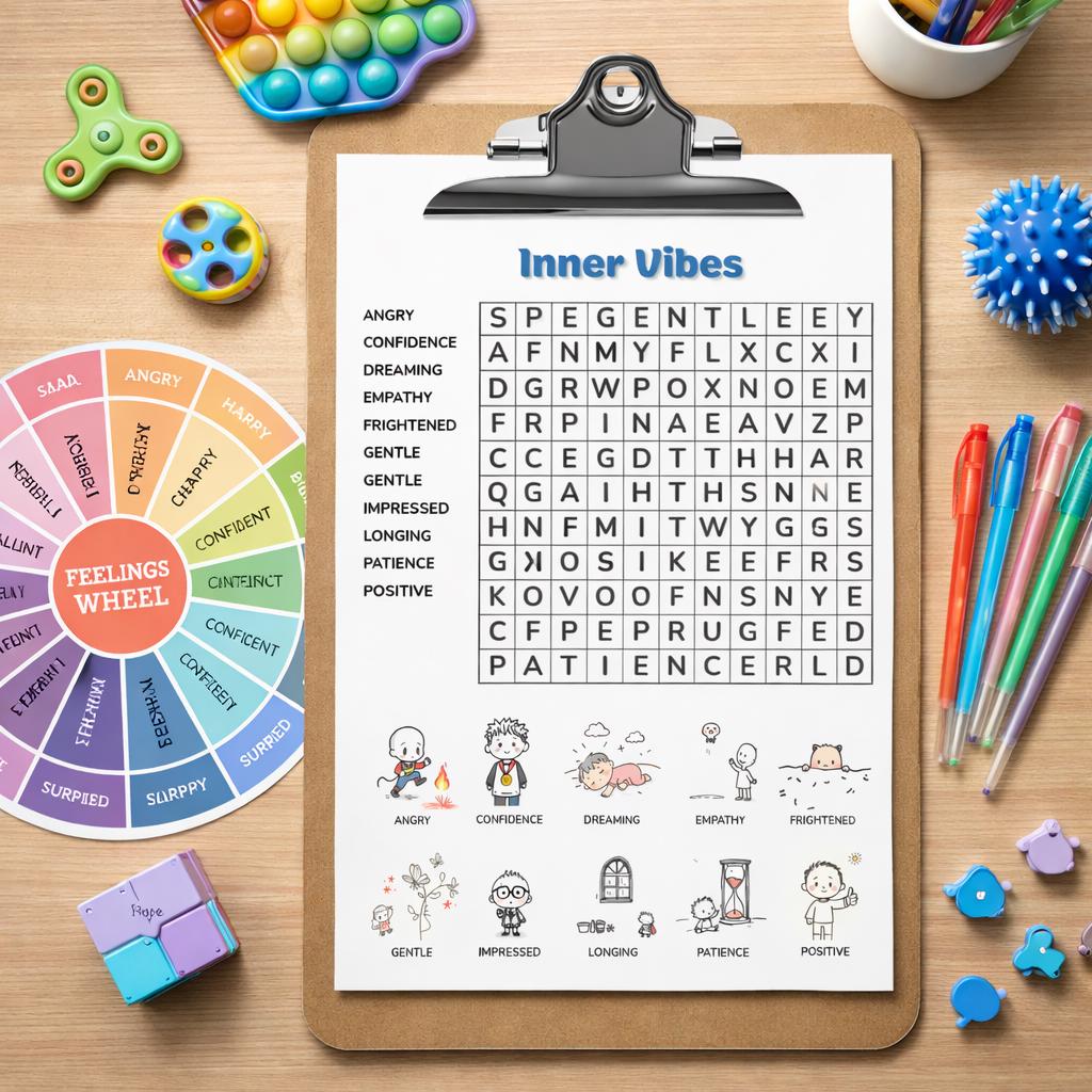 Emotions Word Search Printable | SEL Activity for Kids 8-12 | School ...