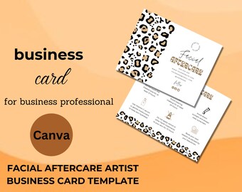 Facial Aftercare Cards: Printable Salon Treatment Guide (Canva Template)