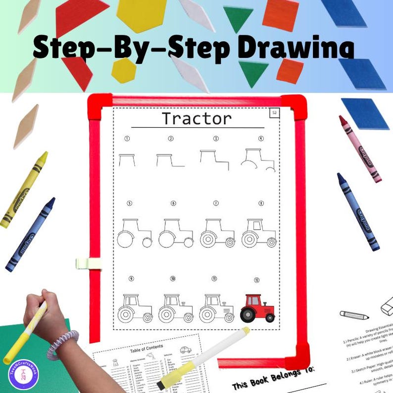 Step-By-Step Drawing Activities For Kids Ages 5-8+