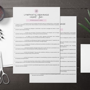 Mall för samtyckesblankett för lymfdränage: Salong- och spaintagning (Canva) bild 8