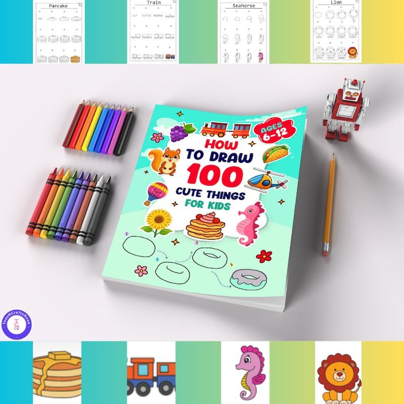 How To Draw 100 Cute Things For Kids