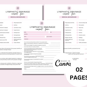 Mall för samtyckesblankett för lymfdränage: Salong- och spaintagning (Canva) bild 5