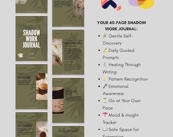 Shadow Work Journal: Daily Prompts for Self-Discovery & Healing (Digital Download)
