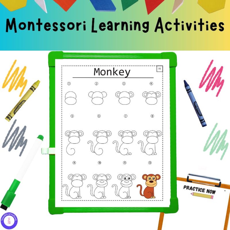 Printable Art For Beginners, Early Childhood Development, Fine Motor Skills