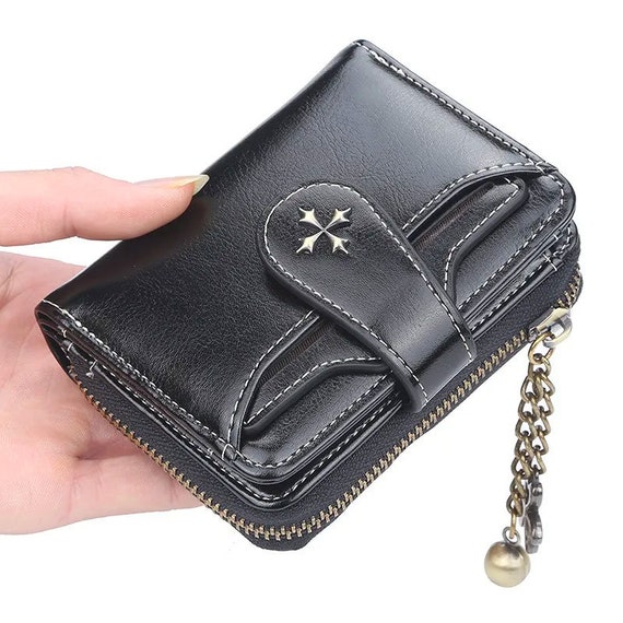 Chrome Hearts CH Inspired Leather Wallet
