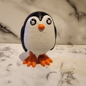 Articulated Sit and Stand Penguin - Painted 3D Print - Free US & CA Shipping