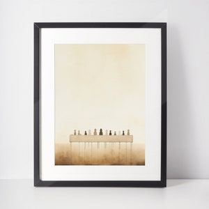 The Last Supper, Digital Print, Bible Wall Art, Jesus Art, bible sketches, Christian Faith, modern christian art, Jesus painting