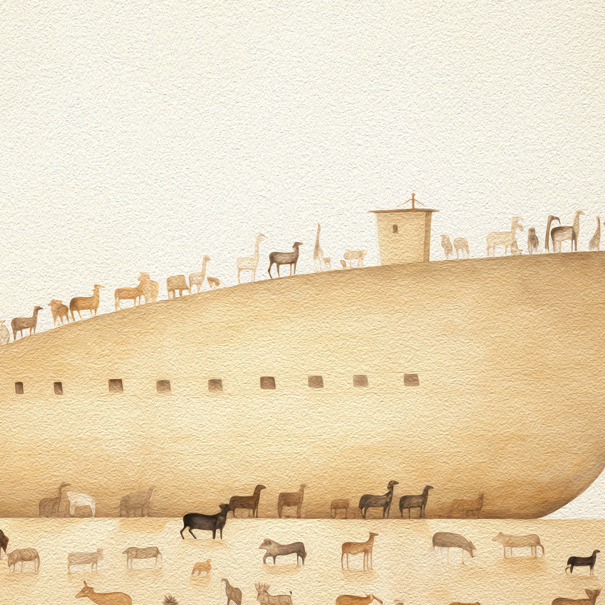 Noah's Ark Digital Print, Bible Wall Art, Jesus Art, Bible Sketches ...