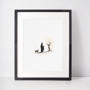 Parable of the Lost Sheep, Digital Print, Bible Wall Art, Jesus Art, bible sketches, Christian Faith, modern christian art, Digital download