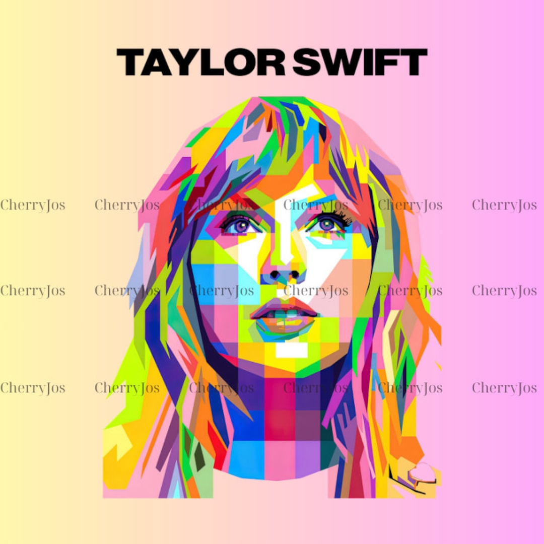 Taylor Swift Poster Swiftie Vintage 90s Style PNG Taylor Etsy