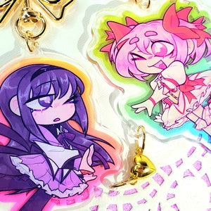 Puella Magi Madoka Magica | Madoka & Homura Matching "3 Acrylic Keychains