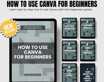 Editable Canva Beginner’s Guide | PLR eBook with Resell Rights | Rebrand & Sell Digital Download