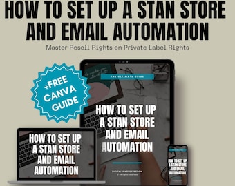 How to set up your Stan Store and automate your Emails | PLR & Master Resell Rights Included