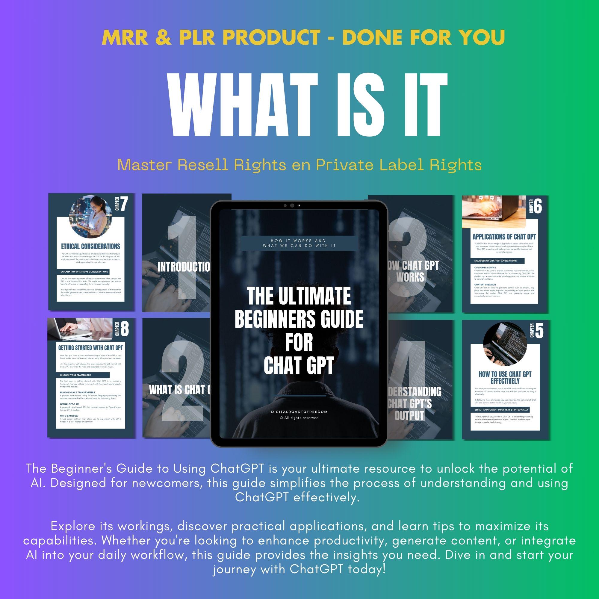 The Ultimate Beginners Guide for Chat GPT - Master Resell Product With ...
