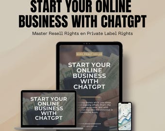 Start your online business with ChatGPT | Make money online with this Master Resell Rights and PLR product for Passive Income