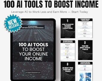 100 AI Tools to Boost Your Online Income | AI Tools Rolodex | With Private Label Rights | ChatGPT | Free Bonus PLR Products |