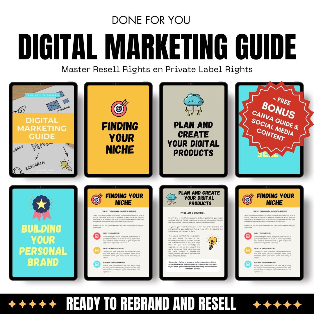 Master Resale Rights The Digital Marketing Guide | With Master Resell Rights & Private Label ...