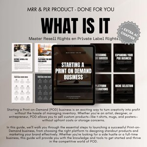 Are you ready to start and scale a successful Print-on-Demand (POD) business? This comprehensive 136-page guide covers everything you need to know, from selecting the perfect niche to designing high-converting products, choosing the best platforms