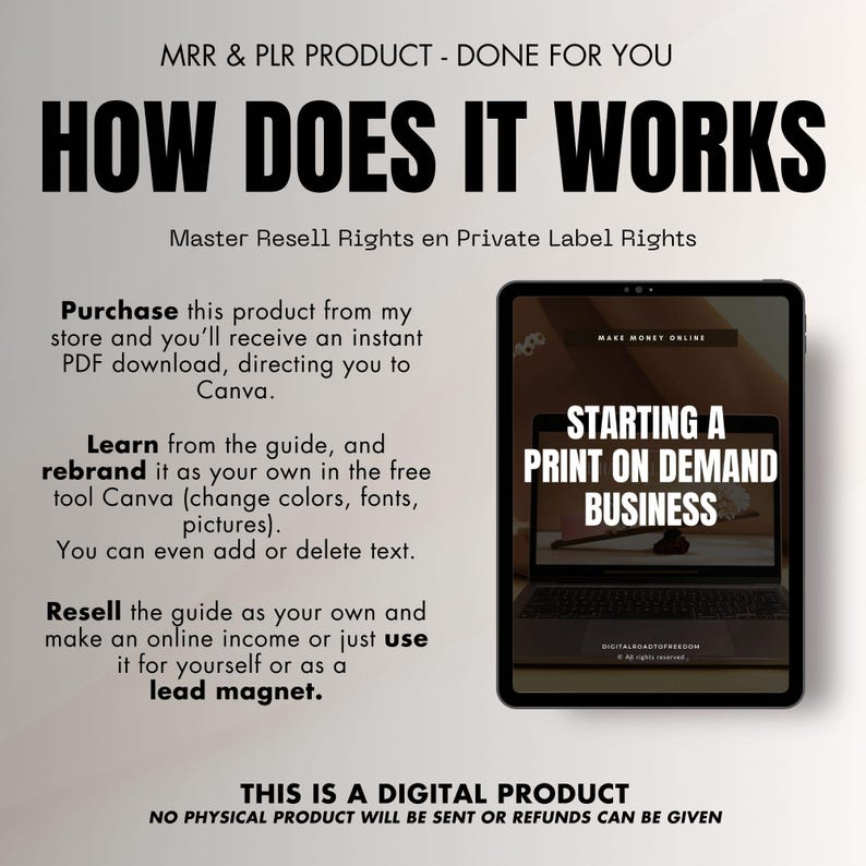 Are you ready to start and scale a successful Print-on-Demand (POD) business? This comprehensive 136-page guide covers everything you need to know, from selecting the perfect niche to designing high-converting products, choosing the best platforms