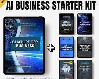 Ultimate AI PLR Bundle | ChatGPT Templates for Business Growth, Side Hustles & Digital Products + Bonus Pack