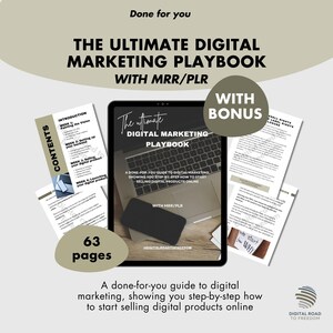Digital Marketing Guide with Master Resell Rights (MRR) and Private Label Rights (PLR) - Done For You Instant download - PLR Digital product