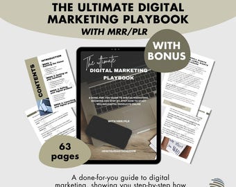 Digital Marketing Guide with Master Resell Rights (MRR) and Private Label Rights (PLR) - Done For You Instant download - PLR Digital product
