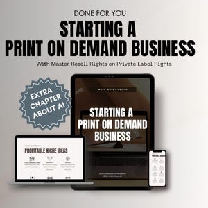 Are you ready to start and scale a successful Print-on-Demand (POD) business? This comprehensive 136-page guide covers everything you need to know, from selecting the perfect niche to designing high-converting products, choosing the best platforms